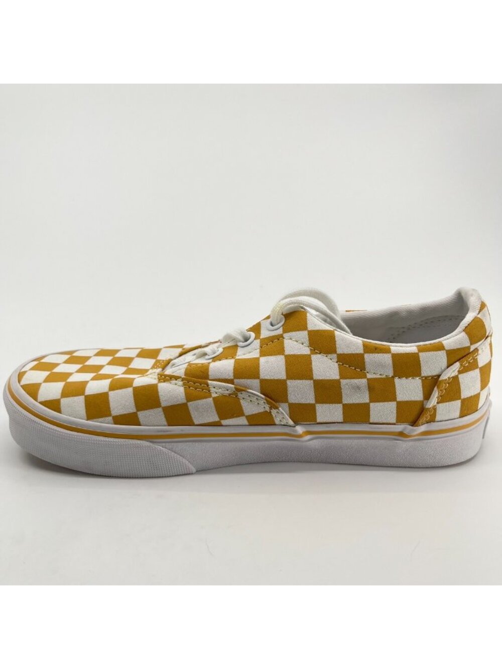 Vans Era Checkerboard Womens Size 6.5 Yellow White Athletic Skate Shoes Sneakers - Picture 2 of 9